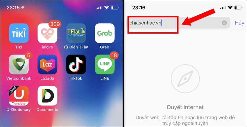 Nhập đường link chiasenhac.vn